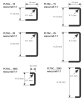 PLTAСS 1045 П-образный профиль PROLISTEL ACC H= 4,5 мм, шлифованная сталь AiSI 304, длина 2700 мм